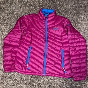 Mountain Hardwear Pink and Blue Puffer Jacket